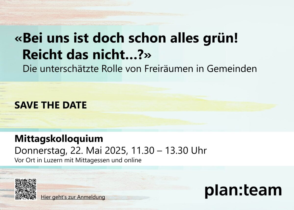 Planteam-Kolloquium: Save the Date 